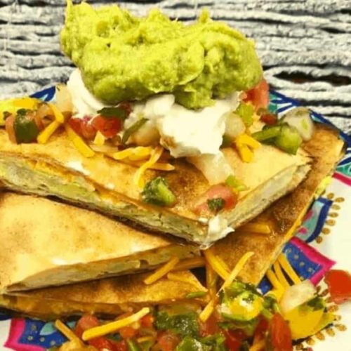 Air Fryer Breakfast Quesadilla Fork To Spoon