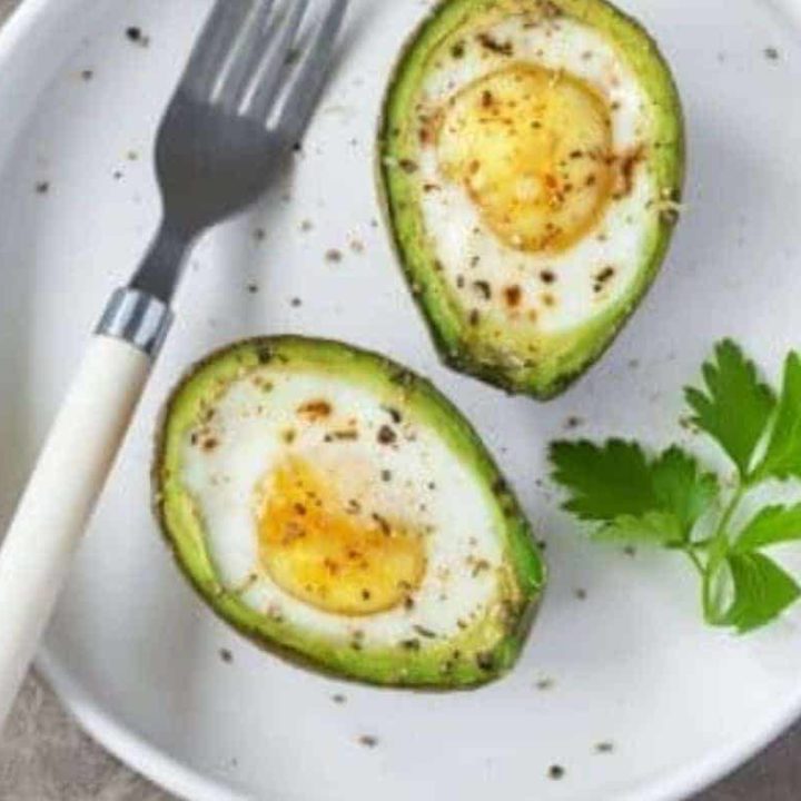 Air Fryer Baked Avocado Eggs-image