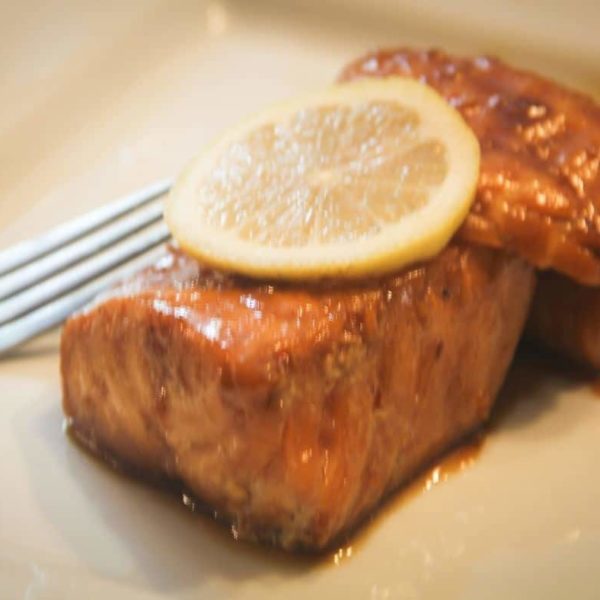 Air Fryer Maple Glazed Salmon Fork To Spoon