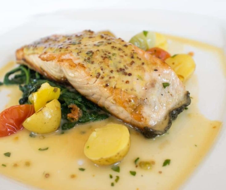 Air Fryer Salmon with Whole-Grain Mustard