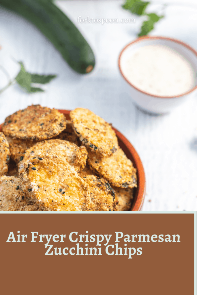 Air Fryer Crispy Parmesan Zucchini Chips