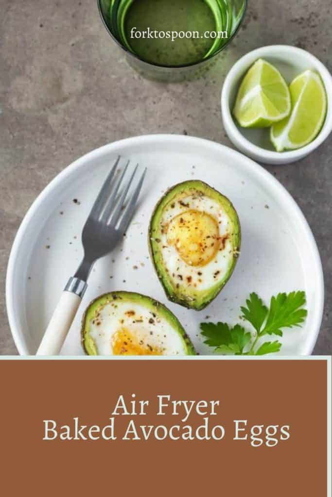 Air Fryer Baked Avocado Eggs 