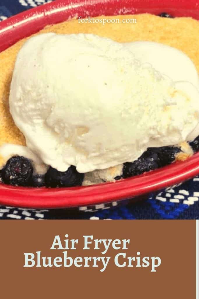 Air Fryer Blueberry Crisp
