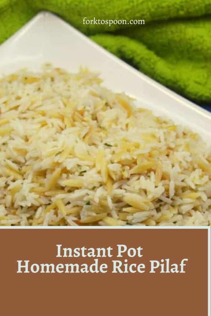 Instant Pot Homemade Rice Pilaf