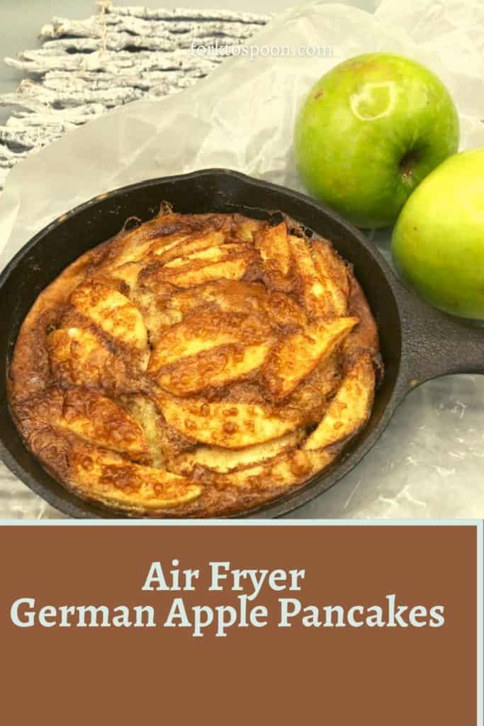 Air Fryer German Apple Pancakes