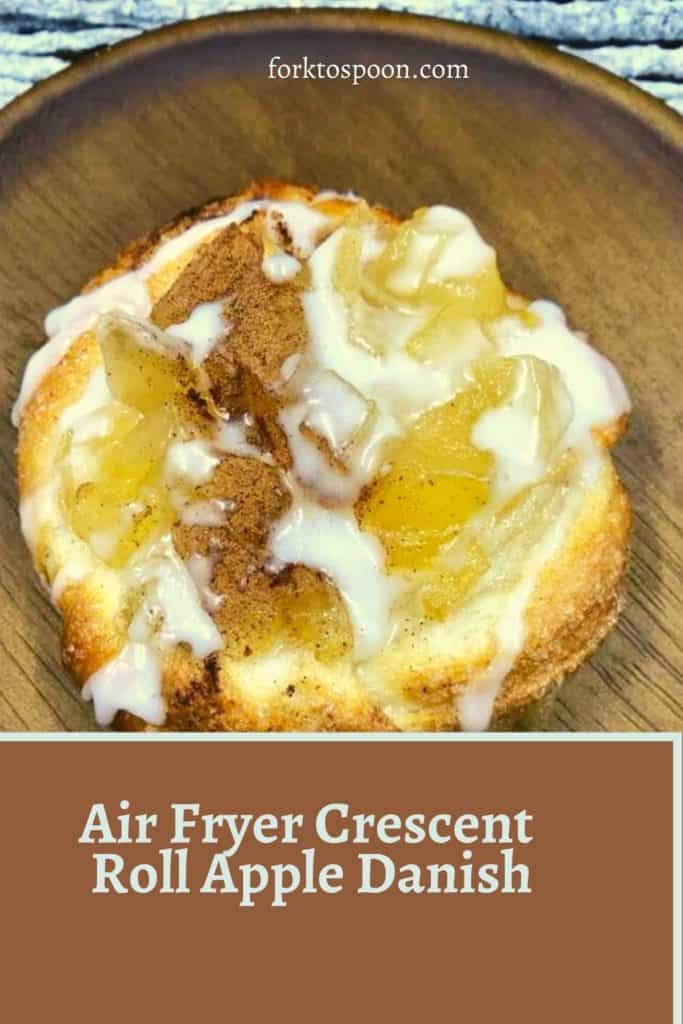 Air Fryer Crescent Roll Apple Danish