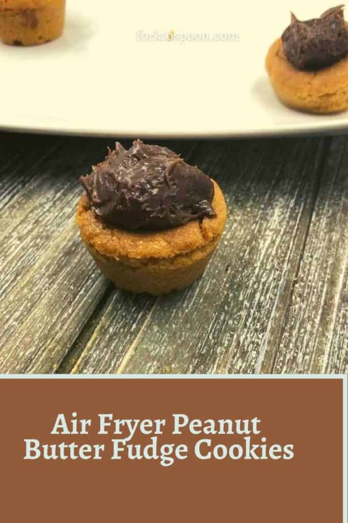 Air Fryer Peanut Butter Fudge Cookies