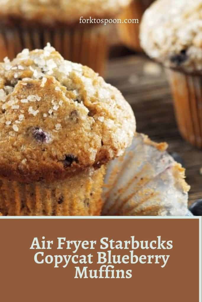 Air Fryer Starbucks  Copycat Blueberry  Muffins