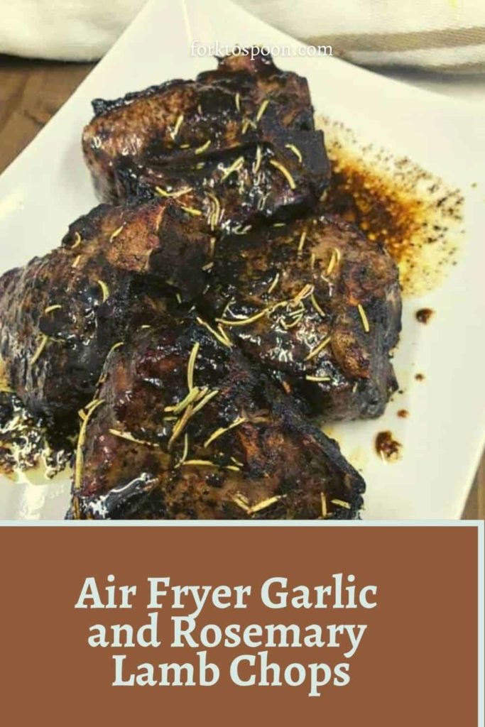 Air Fryer Garlic and Rosemary Lamb Chops