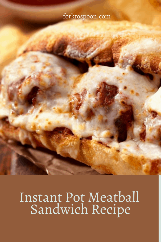 Instant Pot Meatball Sandwich Recipe is a simple but yummy recipe. This makes for an amazing, fast, and delicious midweek meal or a quick lunch on Saturday or Sunday!