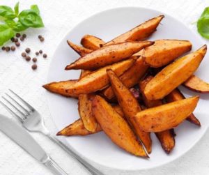 Air Fryer BBQ Sweet Potato Wedges
