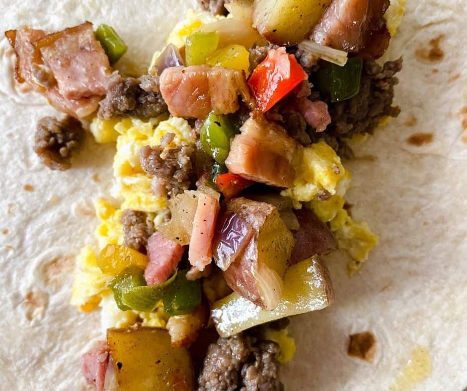 Air Fryer Breakfast Burrito