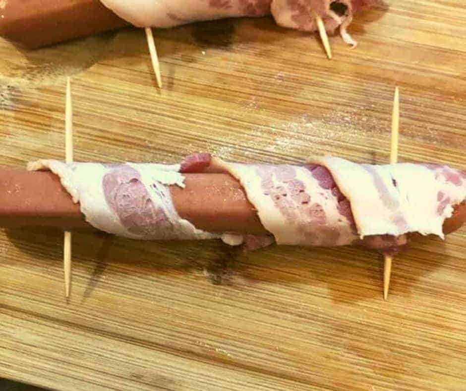 Bacon Wrapped Hot Dog