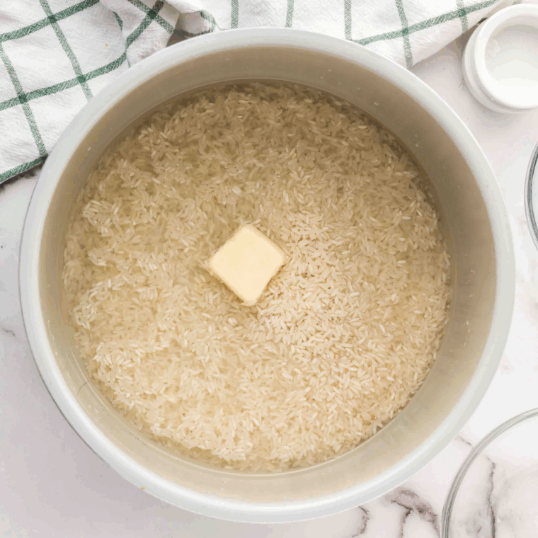 Place the rice in the Instant Pot.