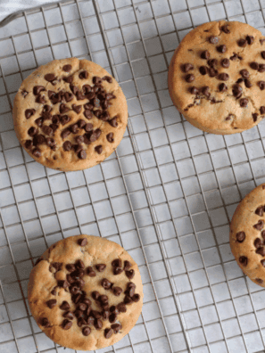 These Copycat Otis Spunkmeyer Chocolate Chip Cookies are soft, chewy, and packed with gooey chocolate chips in every bite. They taste just like the classic bakery favorite — warm, rich, and totally irresistible straight from the oven.