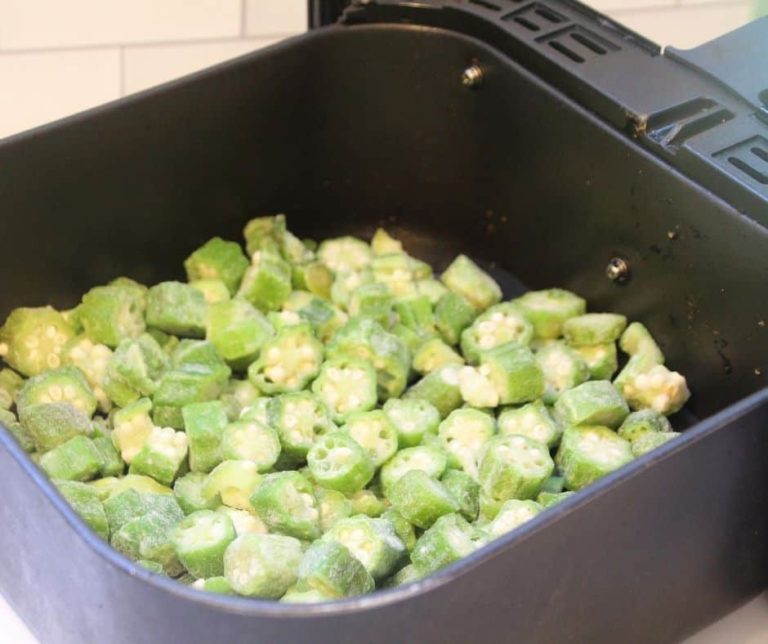 Air Fryer Frozen Okra Fork To Spoon