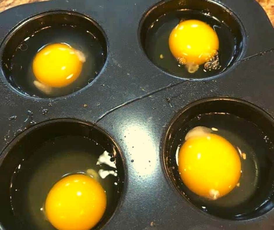 Crack One Egg Per Muffin Cup