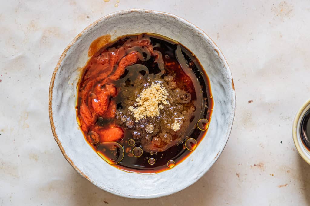 Air Fryer BBQ Chicken Thighs Sauce in Bowl