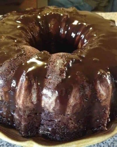Air Fryer Homemade Chocolate Bundt Cake