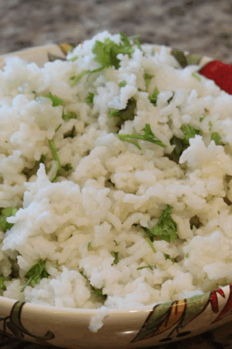 Instant Pot Chipotle Cilantro Lime Rice, perfectly fluffy and full of flavor, served as a side dish or with Mexican-inspired meals.