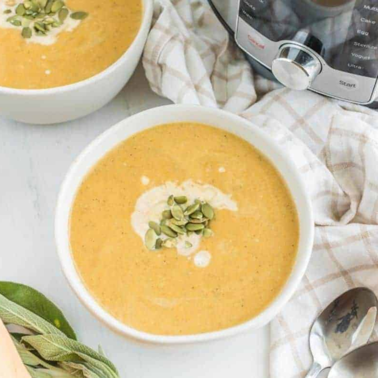 Instant Pot Cream of Butternut Squash Soup