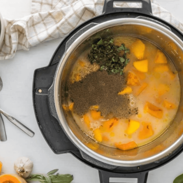 Butternut Squash Soup in Pressure Cooker