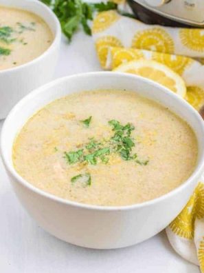 Instant Pot Greek Lemon Chicken Soup