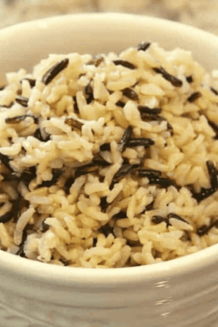 Instant Pot wild rice cooked tender and fluffy in pressure cooker