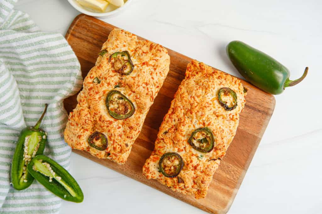 Air Fryer Jalapeno Cheddar Quick Bread