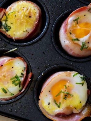 Air Fryer Bacon and Egg Cups
