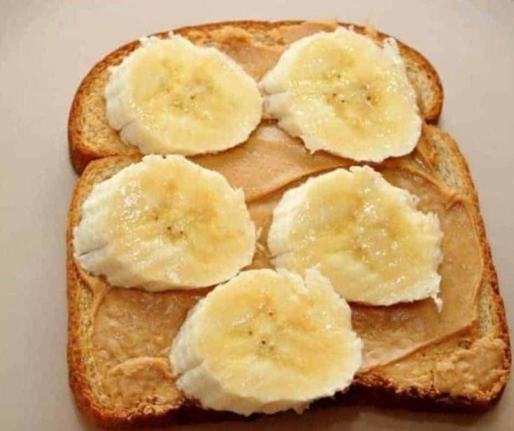 Air Fryer Peanut Butter Banana Toast Fork To Spoon