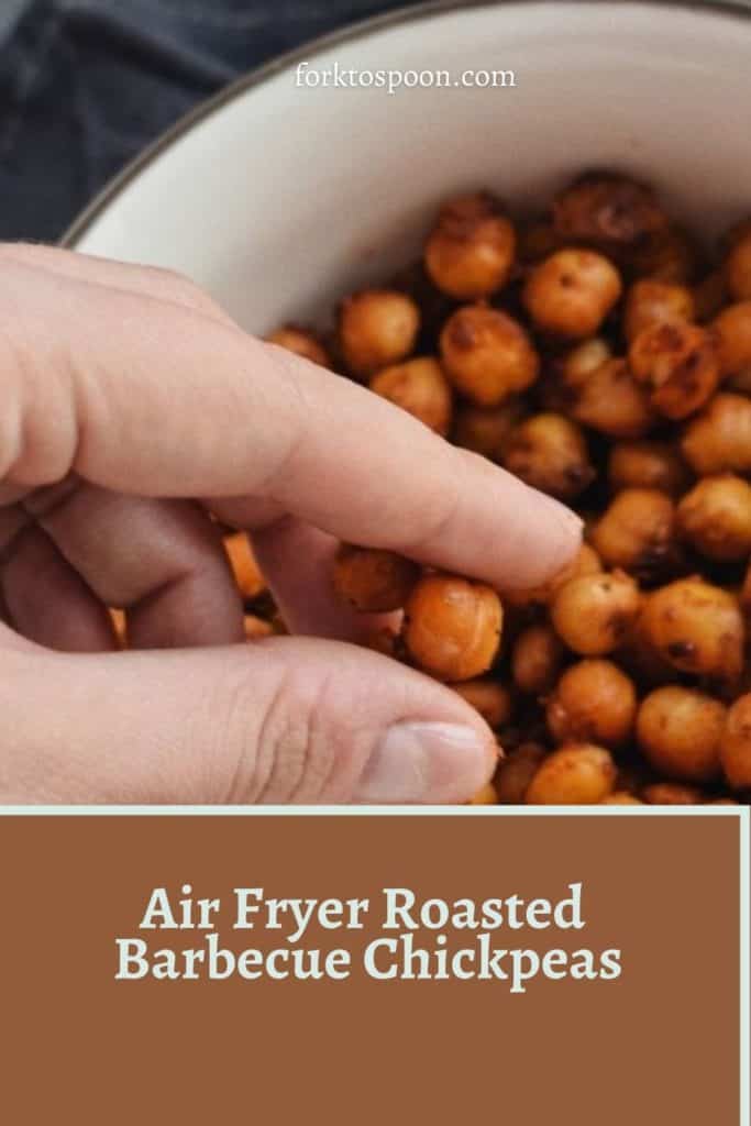 Air Fryer Roasted Barbecue Chickpeas