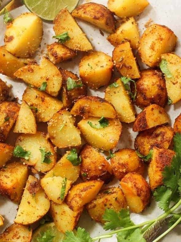 Air Fryer Roasted Yukon Potatoes - Fork To Spoon