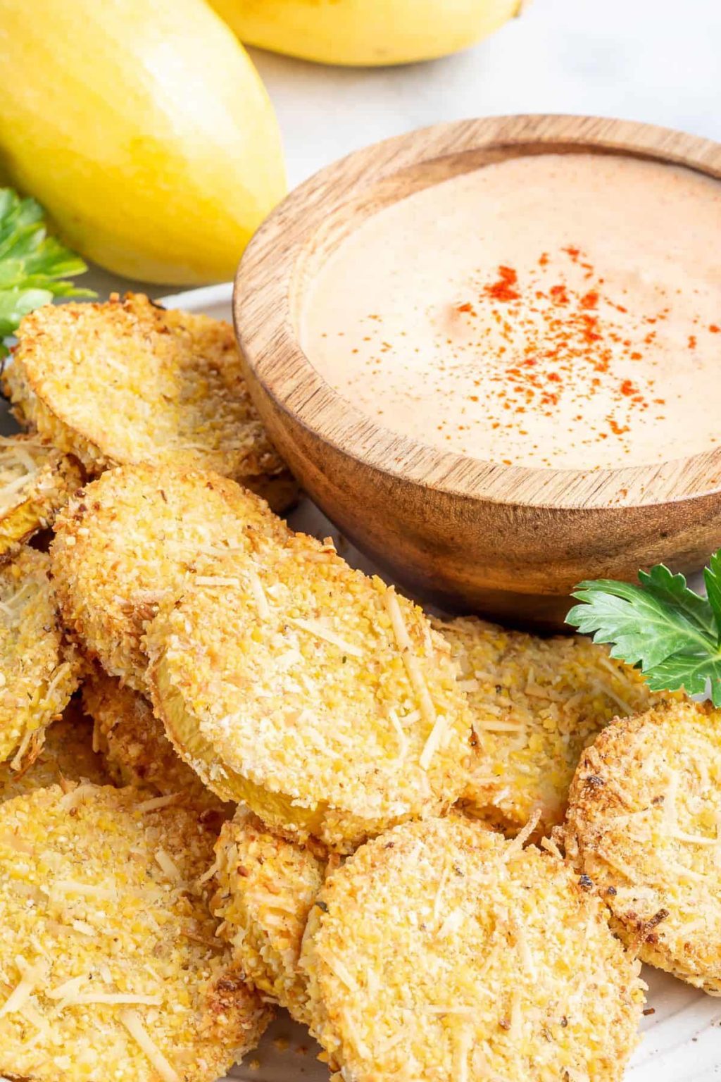 Air Fryer Southern Fried Squash Fork To Spoon