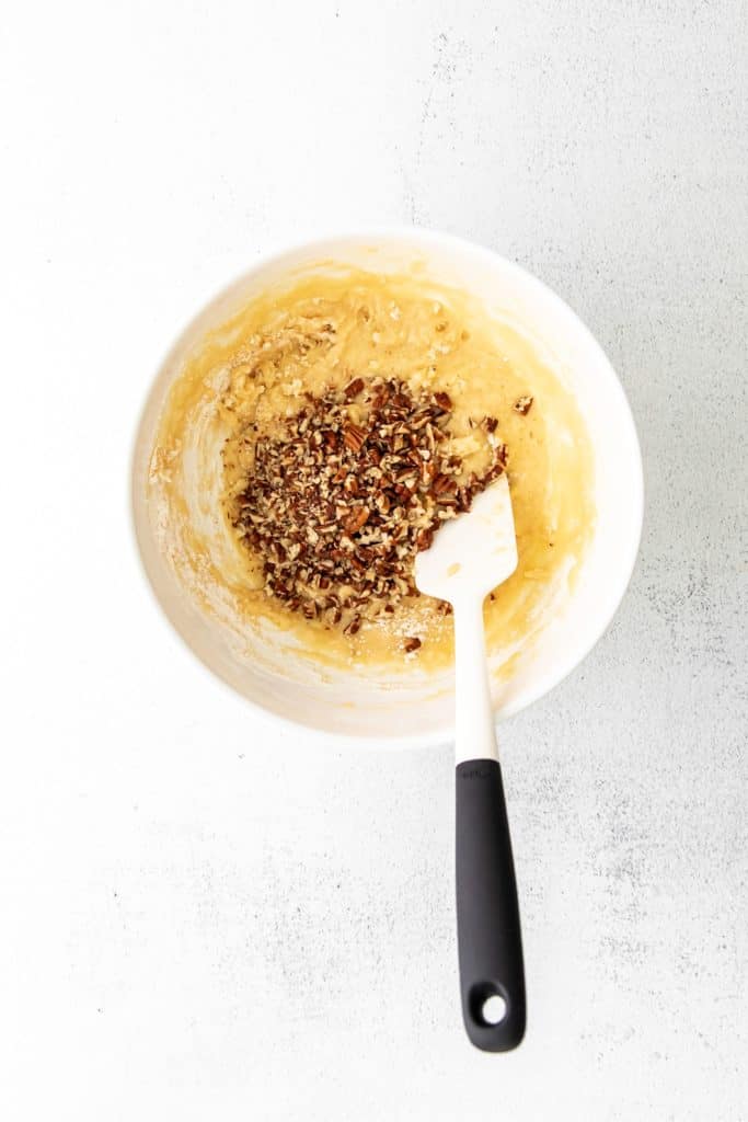 Mix the batter until smooth.