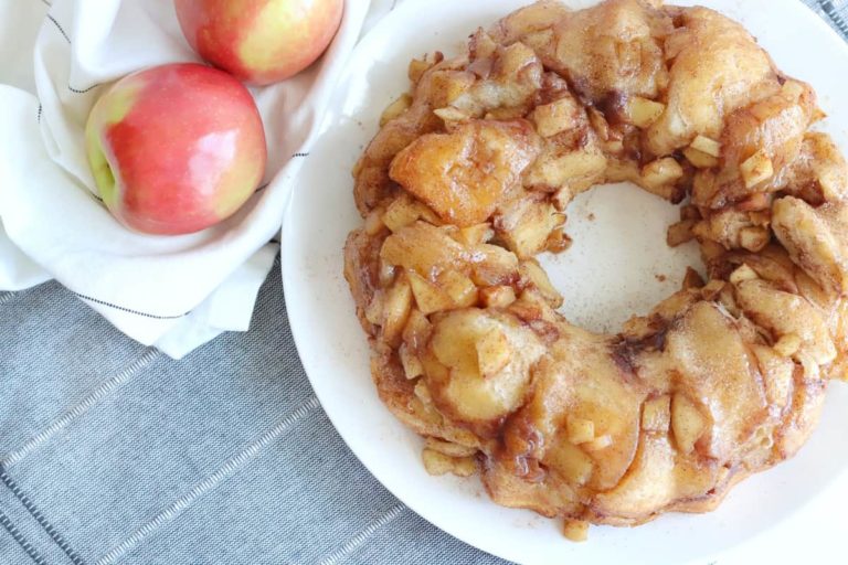Air Fryer Apple Cinnamon Monkey Bread Fork To Spoon