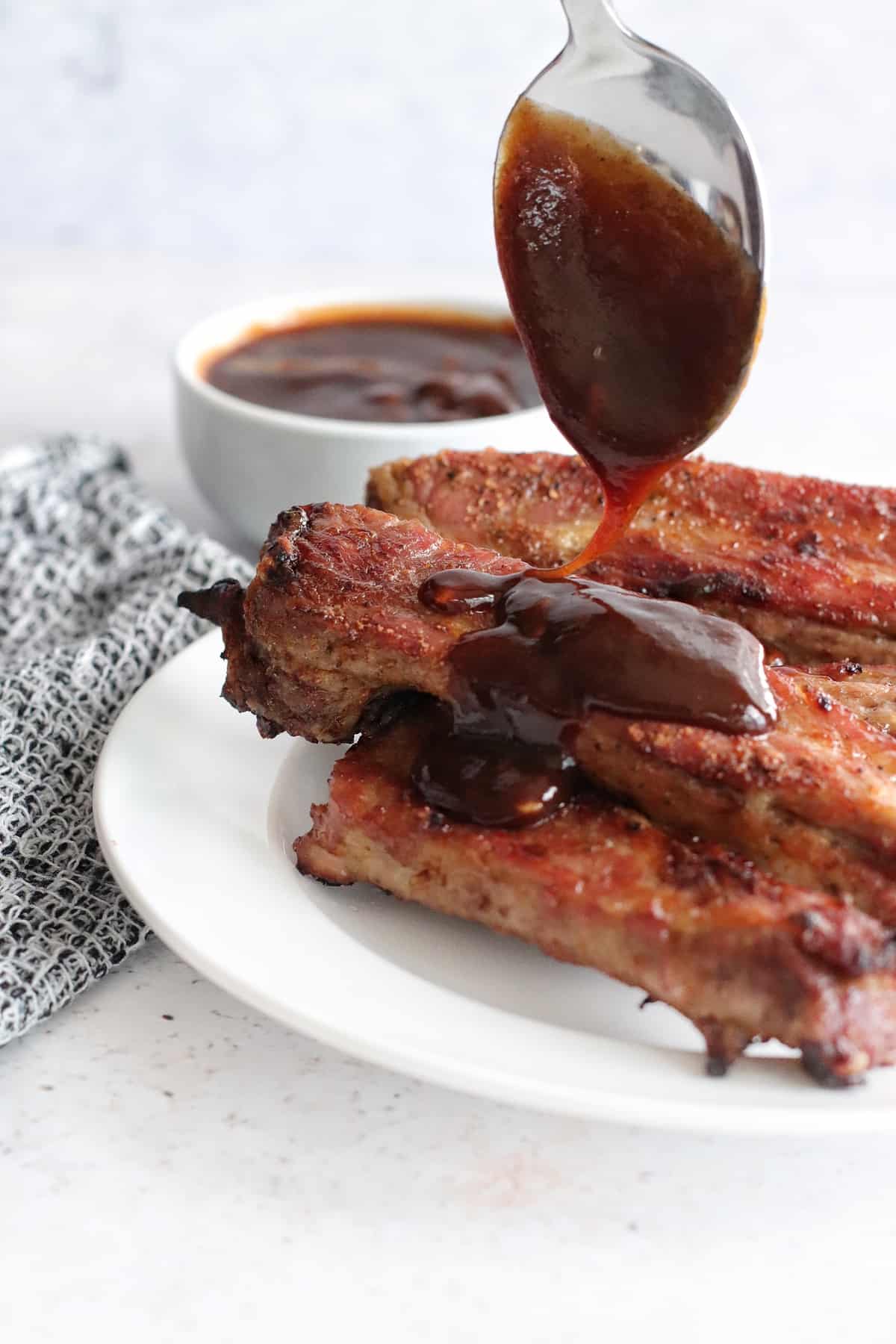 Air Fryer Fireball Glazed Ribs Fork To Spoon