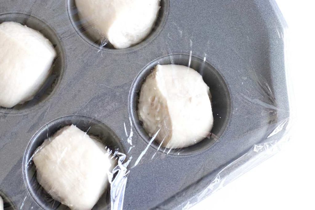Frozen Dough in Muffin Tin