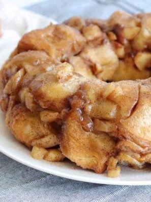 Air Fryer Apple Cinnamon Monkey Bread