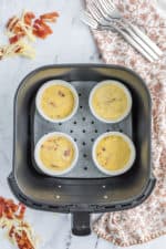 Air Fryer Bacon & Gruyere Egg Frittata Cups - Fork To Spoon