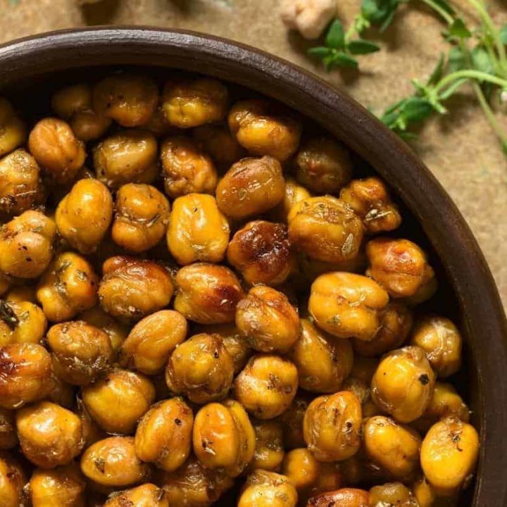 Air Fryer Spicy Chickpeas - Fork To Spoon