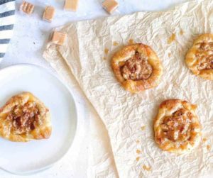 Air Fryer Caramel Apple Danish