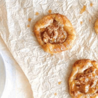 Air Fryer Caramel Apple Danish