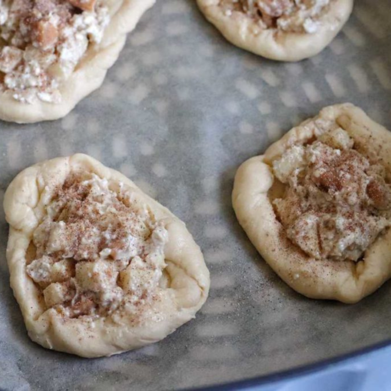 Air Fryer Caramel Apple Danish