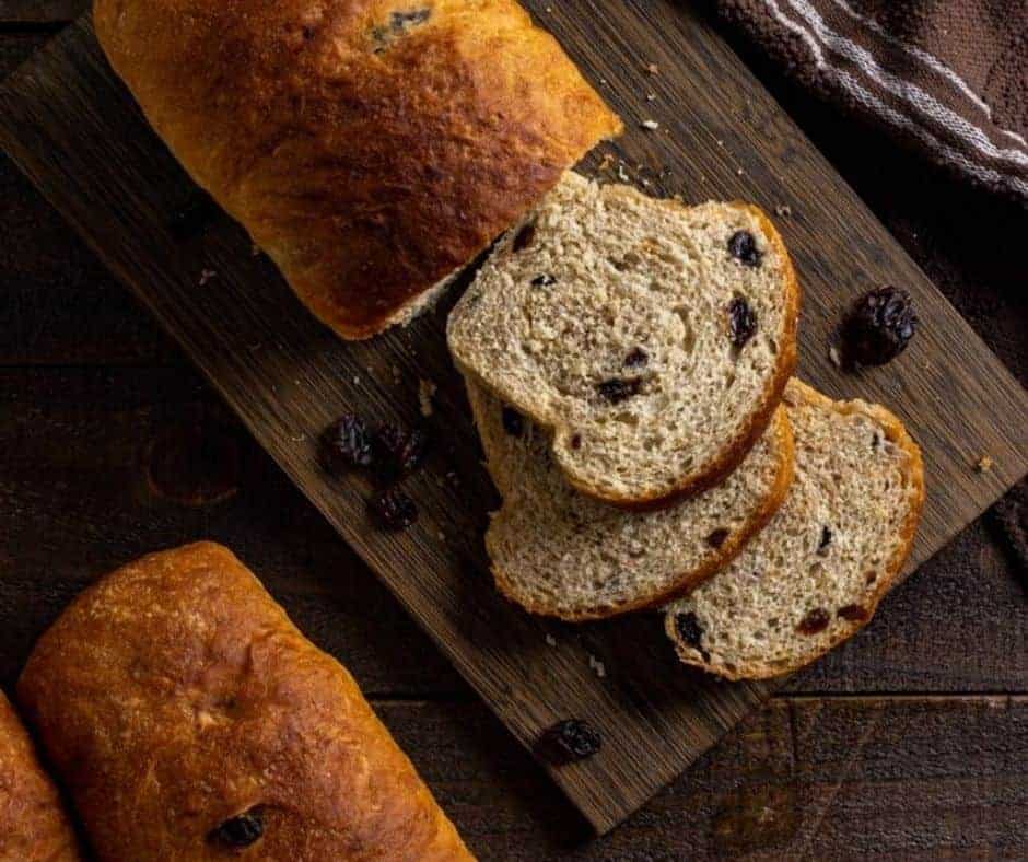 Air Fryer Cinnamon Raisin Bread