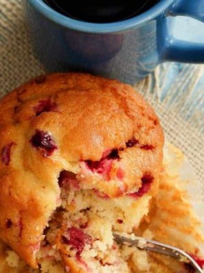 Air Fryer Cranberry Muffin For One