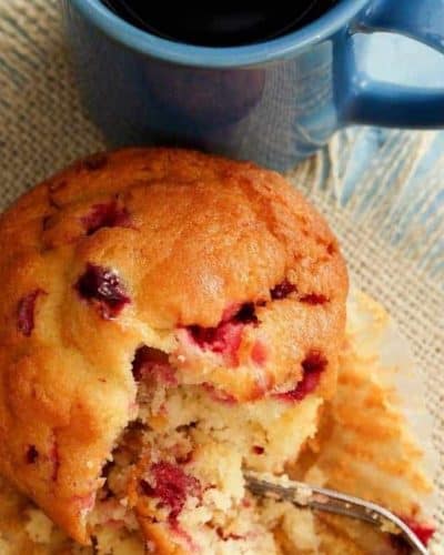 Air Fryer Cranberry Muffin For One