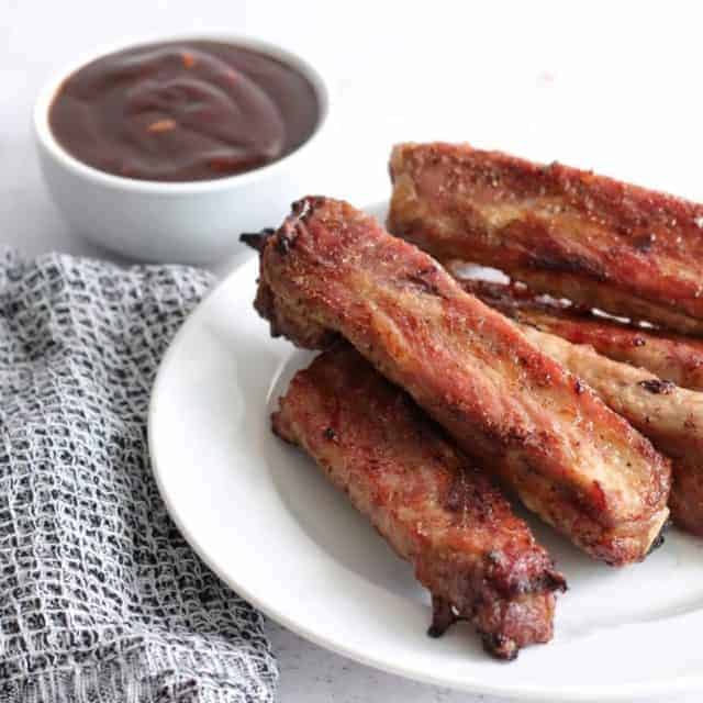 Air Fryer Fireball Glazed Ribs Fork To Spoon
