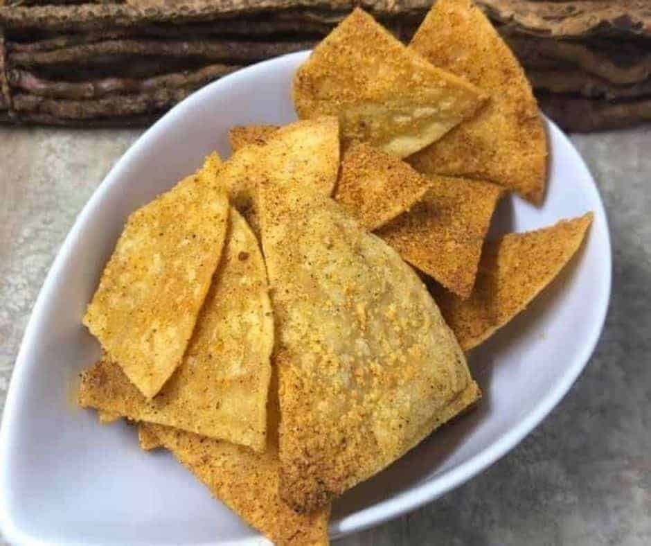 Air Fryer Homemade Doritos Chips - Fork To Spoon