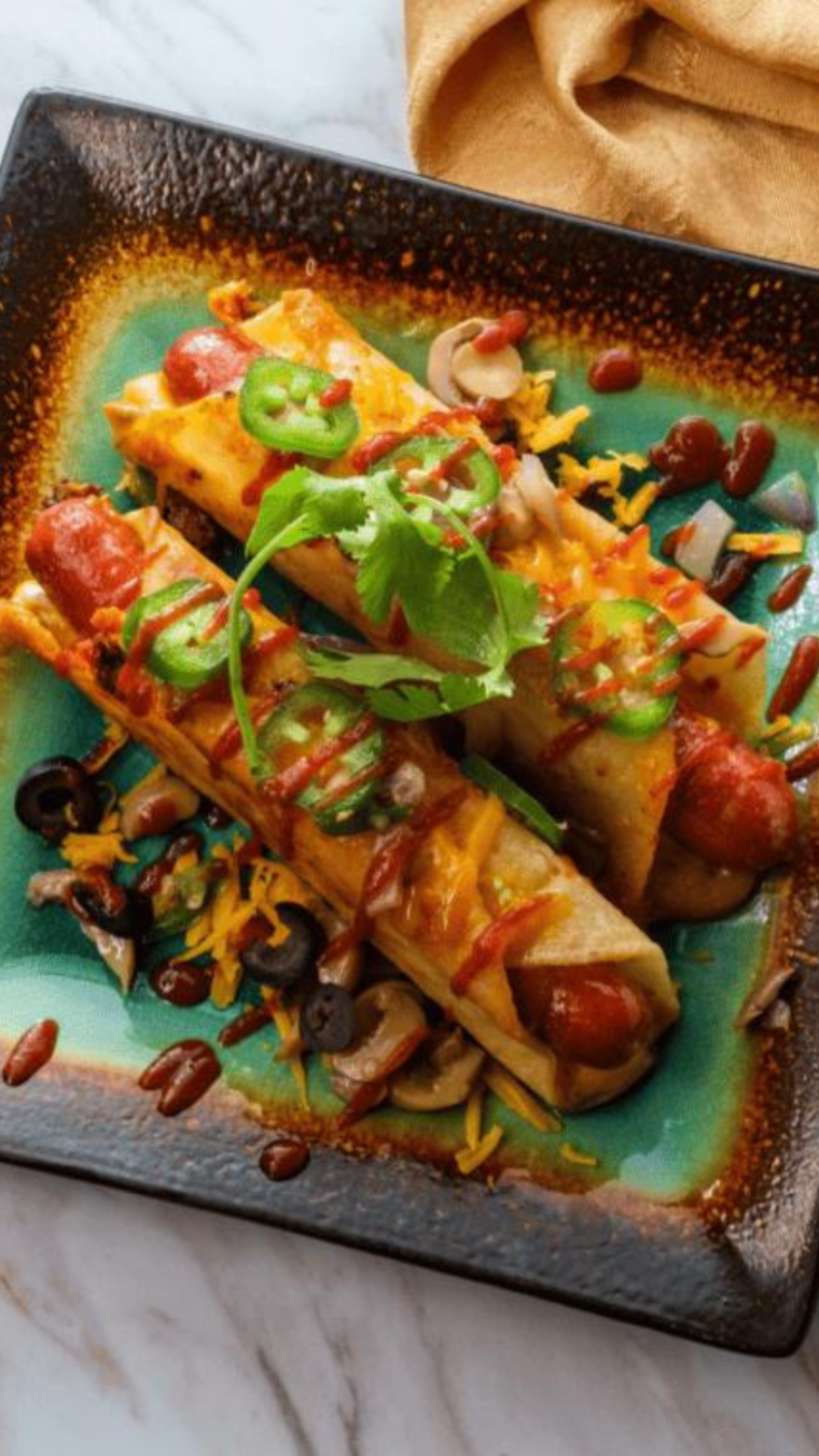 Air Fryer Hot Dog Taquitos